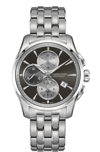 Hamilton Jazzmaster Auto Chrono 42 Paslanmaz Çelik / Gri / Bilezik, referans H32596181