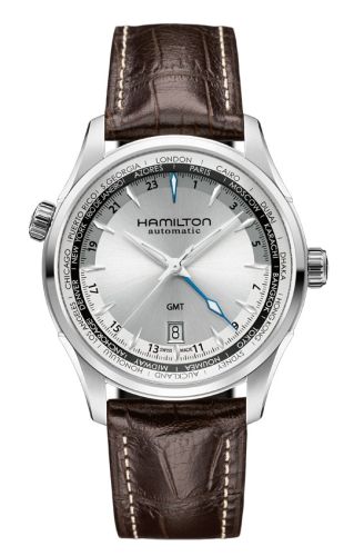 Hamilton Jazzmaster GMT 42mm Gümüş Dial, referans H32605551
