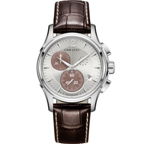 Hamilton Jazzmaster Chrono Quartz 42 Paslanmaz Çelik / Gümüş, referans H32612551