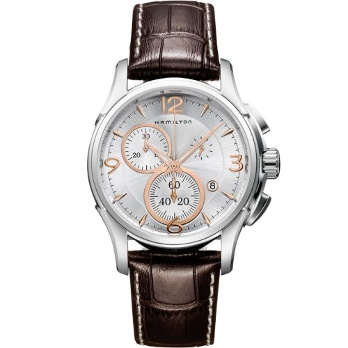 Hamilton Jazzmaster Chrono Quartz 42 Paslanmaz Çelik / Gümüş, referans H32612555