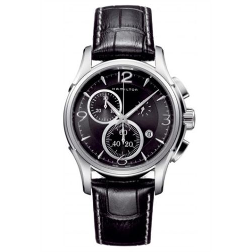Hamilton Jazzmaster Chrono Quartz 42 Paslanmaz Çelik / Siyah, referans H32612735