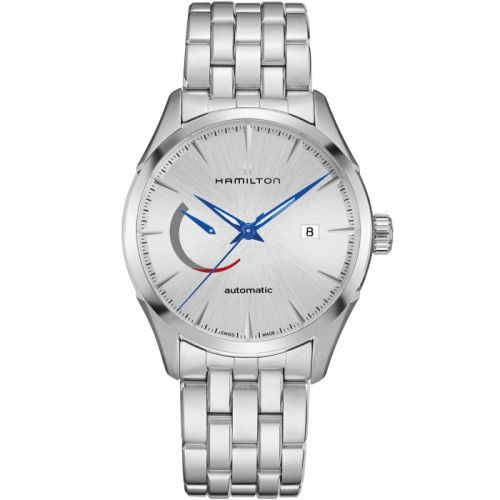 Hamilton Jazzmaster Power Reserve Auto 42 Paslanmaz Çelik / Gümüş / Bilezik, referans H32635181