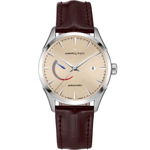 Hamilton Jazzmaster Power Reserve Auto 42 Paslanmaz Çelik / Beige, referans H32635521