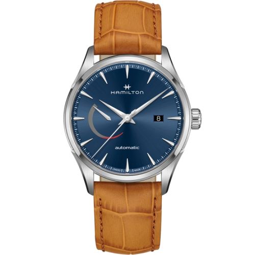 Hamilton Jazzmaster Power Reserve Auto 42 Paslanmaz Çelik / Mavi, referans H32635541