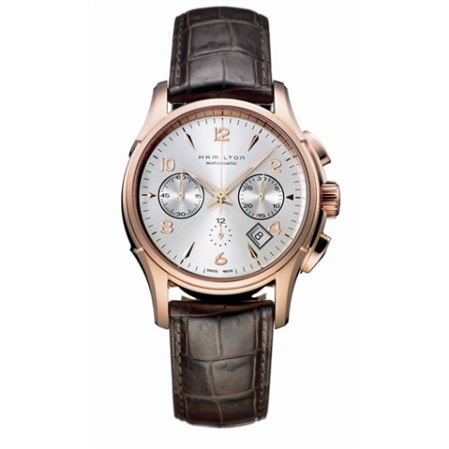 Hamilton Jazzmaster Automatic Chronograph 42mm Gümüş Dial PVD Altın, referans H32646555
