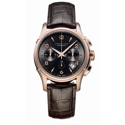 Hamilton Jazzmaster Automatic Chronograph 42mm Siyah Dial PVD Altın, referans H32646595