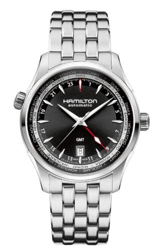 Hamilton Jazzmaster GMT 42mm Siyah Dial Bilezik, referans H32695131