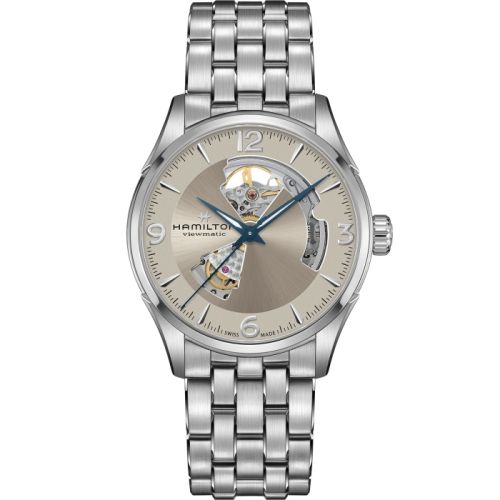 Hamilton Jazzmaster Open Heart 42 Paslanmaz Çelik / Salmon / Bilezik, referans H32705121