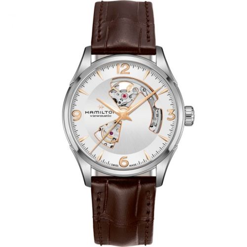 Hamilton Jazzmaster Open Heart 42 Paslanmaz Çelik / Gümüş, referans H32705551