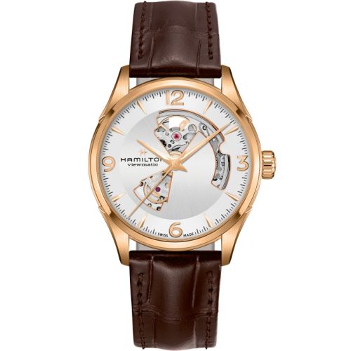 Hamilton Jazzmaster Open Heart 42 Pembe Altın / Gümüş, referans H32735551