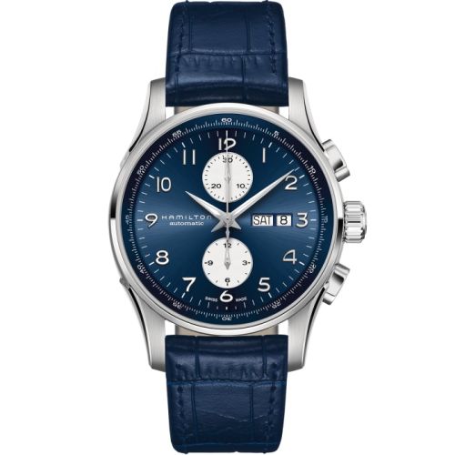 Hamilton Jazzmaster Maestro Chronograph 45 Paslanmaz Çelik / Mavi, referans H32766643