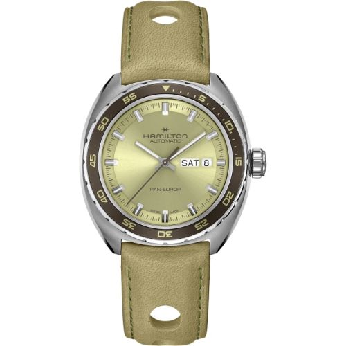 Pan Europ Day Date Auto Paslanmaz Çelik / Yeşil 42 mm