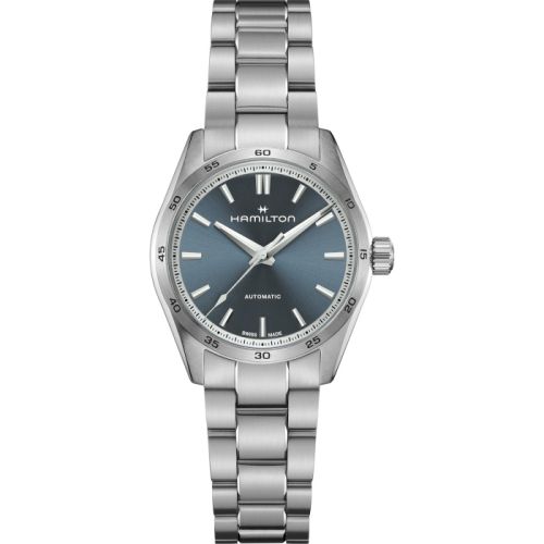 Hamilton Jazzmaster Performer Auto 34 Paslanmaz Çelik / Mavi / Bilezik, referans H36105140