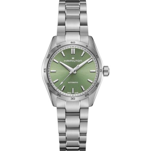 Hamilton Jazzmaster Performer Auto 34 Paslanmaz Çelik / Yeşil / Bilezik, referans H36105160