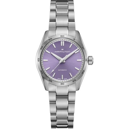 Hamilton Jazzmaster Performer Auto 34 Paslanmaz Çelik / Mor / Bilezik, referans H36105170