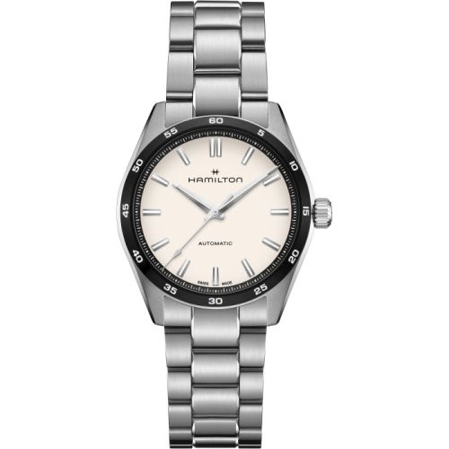 Hamilton Jazzmaster Performer Auto 38 Paslanmaz Çelik / Beyaz / Bilezik, referans H36205110