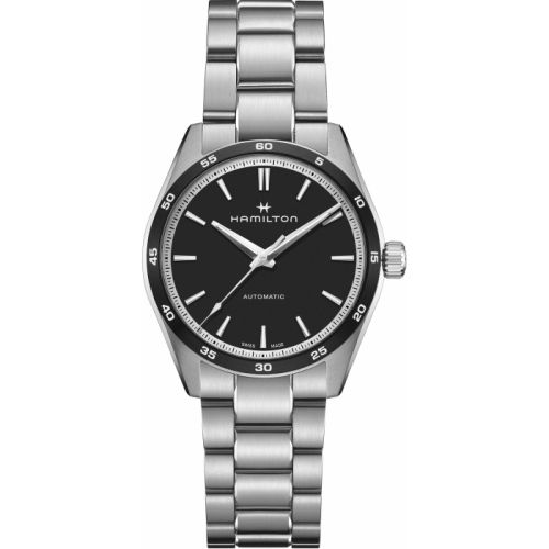 Hamilton Jazzmaster Performer Auto 38 Paslanmaz Çelik / Siyah / Bilezik, referans H36205130