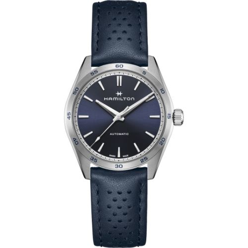 Hamilton Jazzmaster Performer Auto 38 Paslanmaz Çelik / Mavi, referans H36215640
