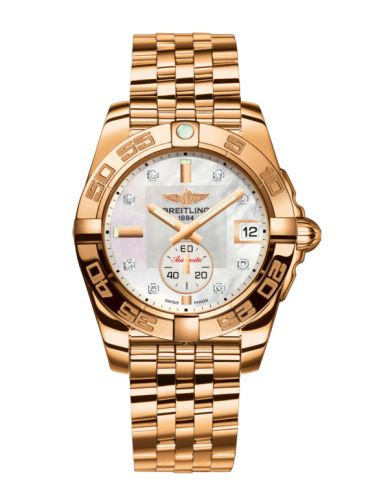 Breitling Galactic 36 Automatic Pembe Altın / Pearl Elmas / Bilezik, referans H3733012.A725.376H