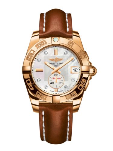 Breitling Galactic 36 Automatic Pembe Altın / Pearl Elmas / Calf, referans H3733012.A725.412X