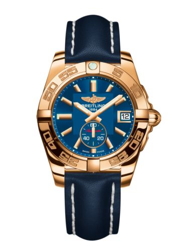 Breitling Galactic 36 Automatic Pembe Altın / Gun Mavi / Calf, referans H3733012.C831.194X