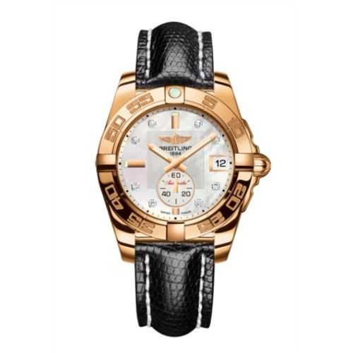 Breitling Galactic 36 Automatic Pembe Altın / Pearl Elmas /, referans H3733012.A725.120Z