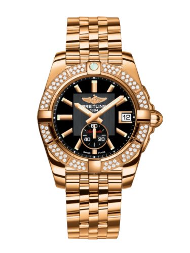 Breitling Galactic 36 Automatic Pembe Altın / Elmas / Volcano Siyah / Bilezik, referans H3733053.BA54.376H