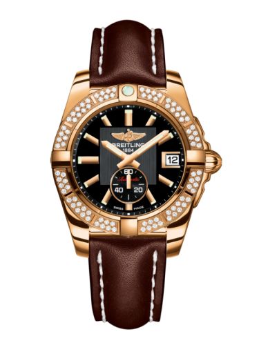 Breitling Galactic 36 Automatic Pembe Altın / Elmas / Volcano Siyah / Calf, referans H3733053.BA54.416X