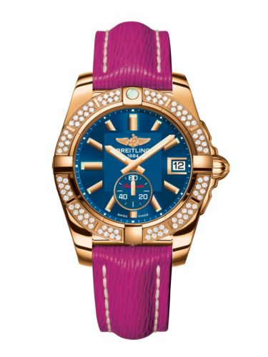 Breitling Galactic 36 Automatic Pembe Altın / Elmas / Gun Mavi / Sahara, referans H3733053.C831.242X