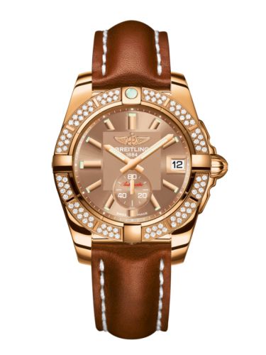 Breitling Galactic 36 Automatic Pembe Altın / Elmas / Copperhead Bronze / Calf, referans H3733053.Q584.412X