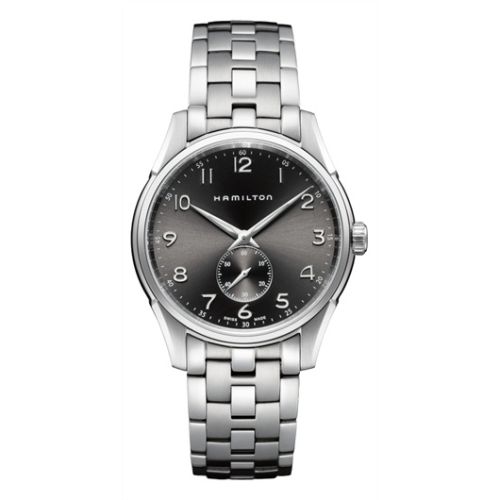 Hamilton Jazzmaster Thinline Small Second Quartz Paslanmaz Çelik / Siyah / Bilezik 40mm, referans H38411183