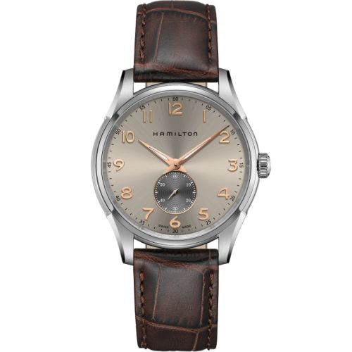 Hamilton Jazzmaster Thinline Small Second Quartz Paslanmaz Çelik / Gri 40mm, referans H38411580