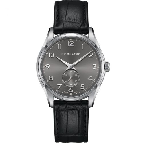 Hamilton Jazzmaster Thinline Small Second Quartz Paslanmaz Çelik / Gri 40mm, referans H38411783