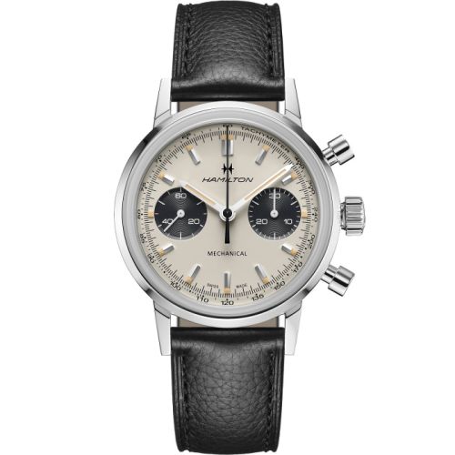 Intra-Matic Chronograph H Paslanmaz Çelik / Beyaz 40 mm