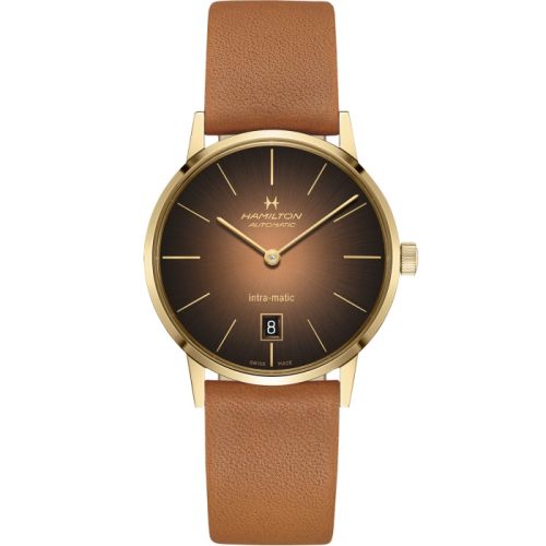 Intra-Matic 38 Sarı Altın / Kahverengi 42 mm