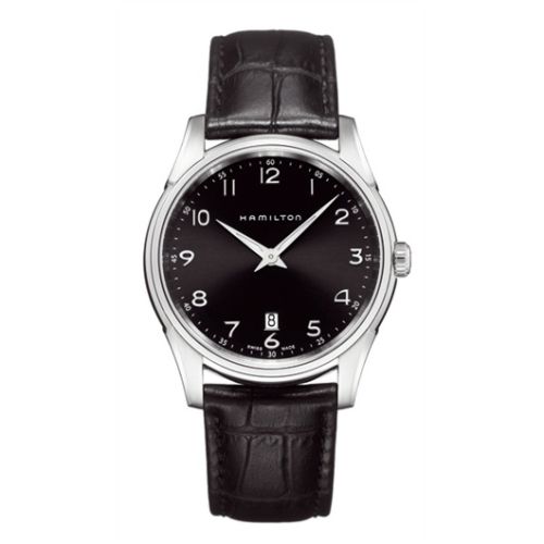 Hamilton Jazzmaster Thinline Quartz 42 Paslanmaz Çelik / Siyah, referans H38511733