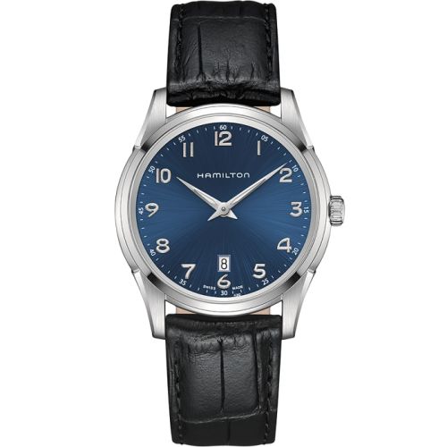 Hamilton Jazzmaster Thinline Quartz 42 Paslanmaz Çelik / Mavi, referans H38511743