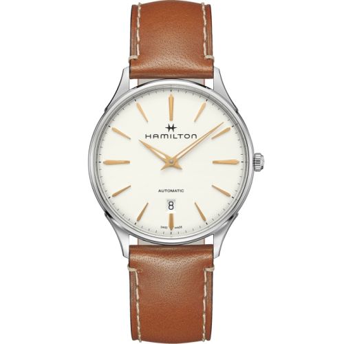 Hamilton Jazzmaster Thinline Auto 40 Paslanmaz Çelik / Beyaz, referans H38525512