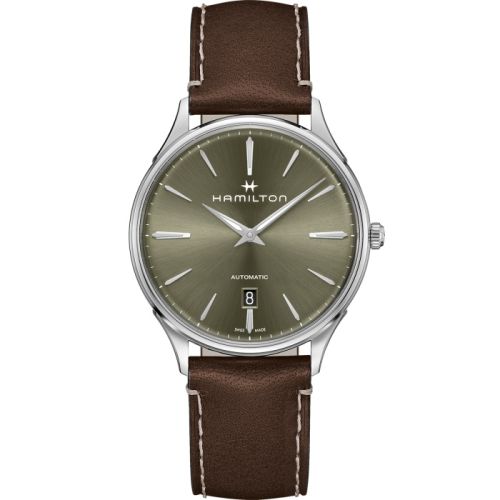 Hamilton Jazzmaster Thinline Auto 40 Paslanmaz Çelik / Yeşil, referans H38525561