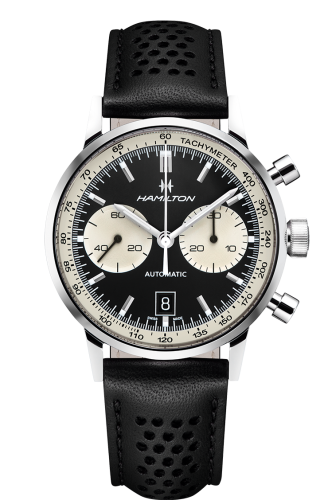 Intra-Matic 68 Auto Chrono Paslanmaz Çelik / Siyah / Kayış 42 mm