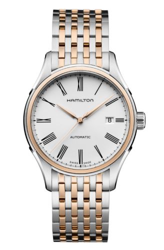 Hamilton Valiant Autom Paslanmaz Çelik - Pembe Altın / Beyaz / Bilezik 40mm, referans H39525214
