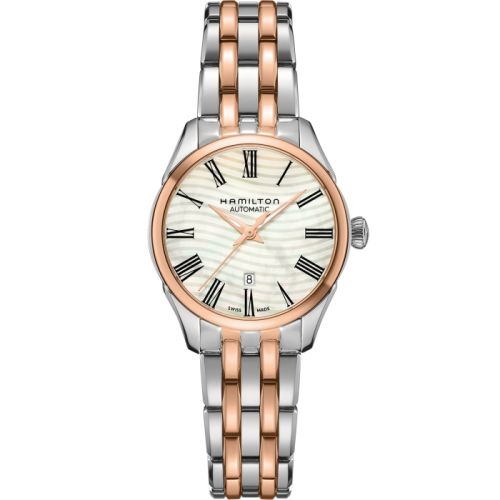 Hamilton Jazzmaster Lady Auto 30 Paslanmaz Çelik - Pembe Altın / MOP / Bilezik, referans H42225191