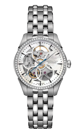 Hamilton Jazzmaster İskelet Lady Auto 36 Paslanmaz Çelik - Elmas / MOP / Bilezik, referans H42405191