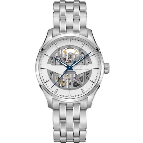 Hamilton Jazzmaster İskelet Auto 40 Paslanmaz Çelik / Beyaz / Bilezik, referans H42535110