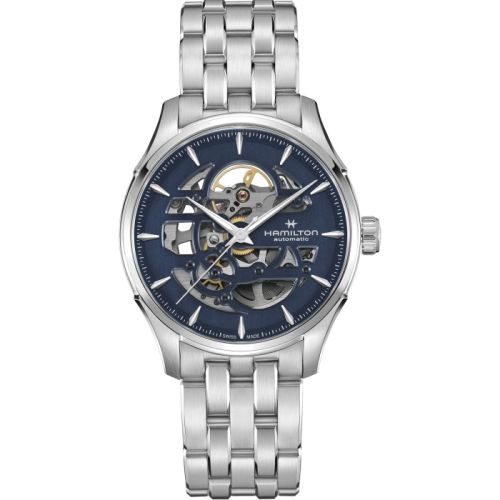Hamilton Jazzmaster İskelet Auto 40 Paslanmaz Çelik / Mavi / Bilezik, referans H42535141