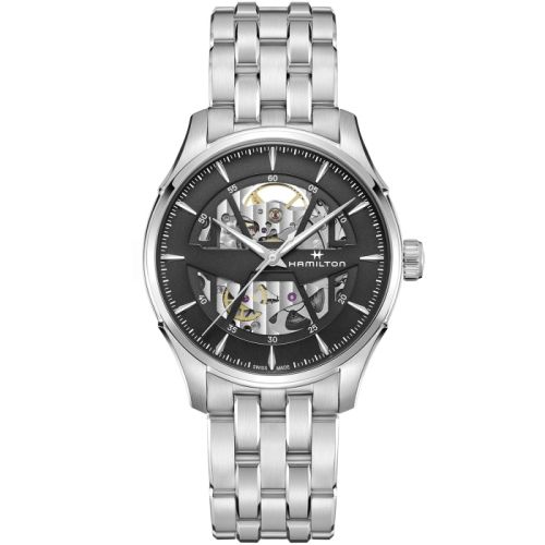 Hamilton Jazzmaster İskelet Auto 40 Paslanmaz Çelik / Siyah / Bilezik, referans H42535180