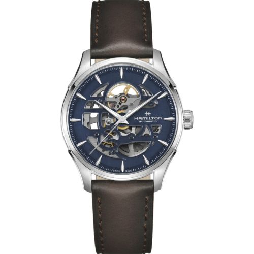 Hamilton Jazzmaster İskelet Auto 40 Paslanmaz Çelik / Mavi, referans H42535541