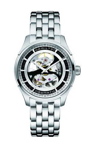 Hamilton Jazzmaster Viewmatic İskelet Auto Paslanmaz Çelik / Siyah / Bilezik 40mm, referans H42555151