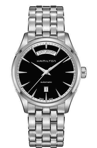 Hamilton Jazzmaster 42 Day Date Paslanmaz Çelik / Siyah / Bilezik, referans H42565131