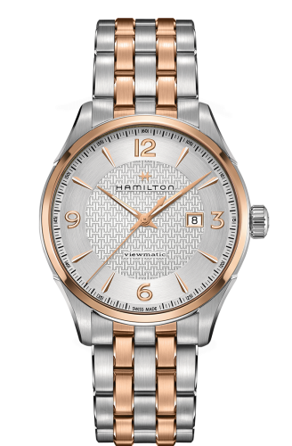 Hamilton Jazzmaster Viewmatic Automatic Two Tone / Gümüş / Bilezik 44mm, referans H42725151
